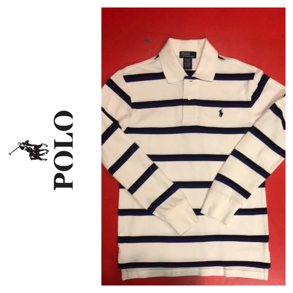 Boys long sleeved Polo by Ralph Lauren M(10/12)